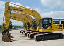 20 Ton Excavator Hire - Komatsu PC210 Excavator