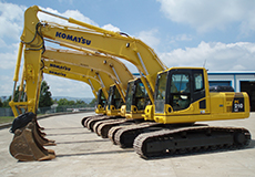 20 Ton Excavator Hire - Komatsu PC210 Excavator