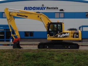 Komatsu 215 hybrid excavator for hire