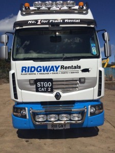 Ridgway Rentals Renault truck gets a new make over ready for Oswestry truck show