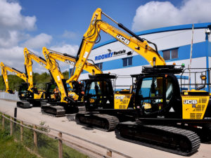 JCB JS131 Excavator Hire b