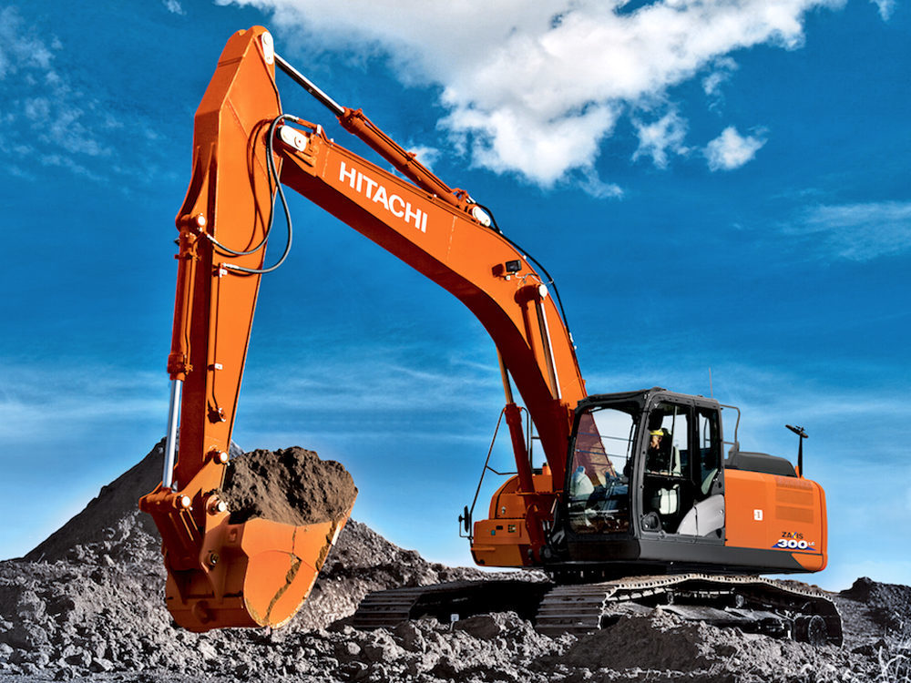 Hitachi excavator clearance