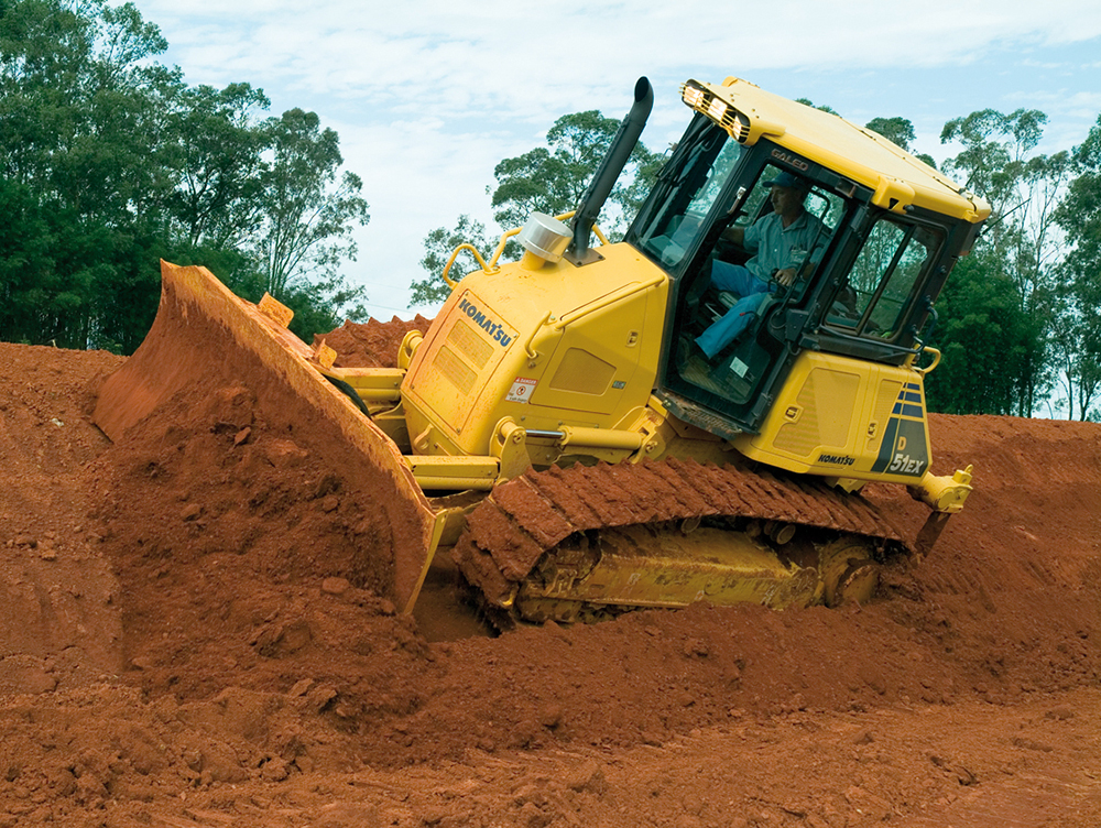 Komatsu D51PX 13 Ton Dozer Hire from Ridgway Rentals