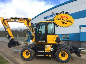 Hydradig wheeled excavator hire