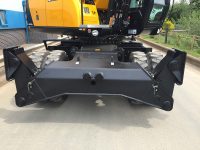 Wheeled Excavator Hire with stabilisers