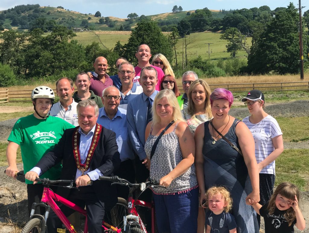 Ridgway Renowned Local Digger Hire supports Llanfyllin Bike Track