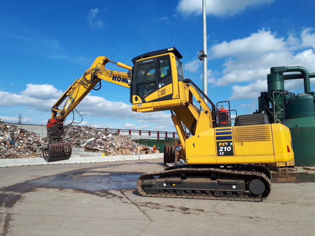 waste & recycling hire - Raised Cab Excavator Hire