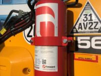 JCB 560 80 Wastemaster Telehandler fire suppression