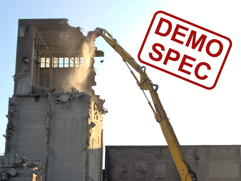 Demolition Equipment 550 Ton Excavators in Demolition Specification