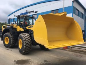 wa470 loading shovel - specialist plant hire at Ridgway