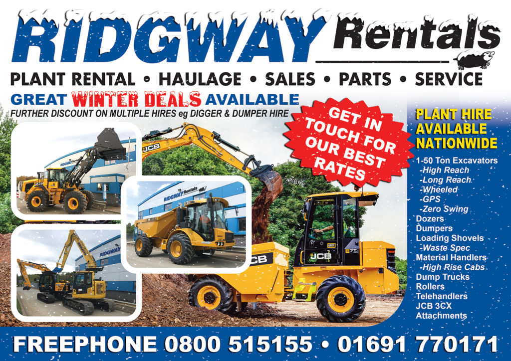 Ridgway Winter Offers on plant hire