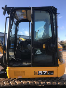New JCB 57C at Ridgway Improved Visibility Cab
