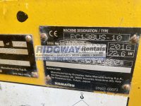 Komatsu PC138SLF 10 F41002 ID plate