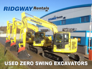 zero tail swing excavators for sale