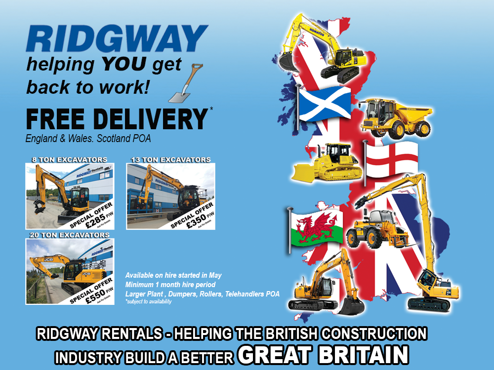 Back to Work Plant Hire Offers at Ridgway