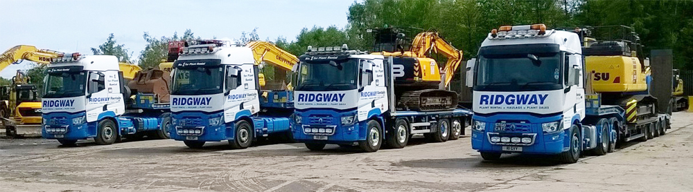 RIDGWAY Back to Full Strength Delivering Plant Hire Nationwide