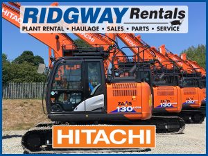 UK Plant Hire Hitachi at Ridgway Rentals