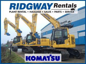 UK Plant Hire Komatsu at Ridgway Rentals