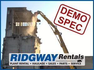demolition excavator hire