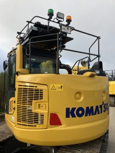 Boxing Ring Handrails on New Plant Hire Equipment at Ridgway