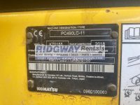 PC490LC 11 K70155 ID Plate