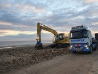 Ridgway Plant Haulage at the beach