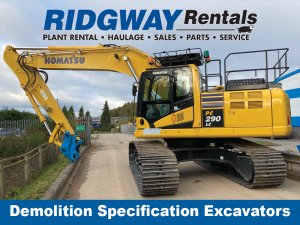 Demolition Specification Excavators at Ridgway