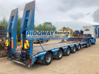 Renault double drive lorry Faymonvile step frame trailer available for sale