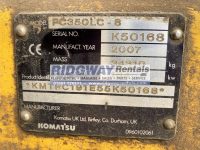 PC350LC 50168 ID Plate