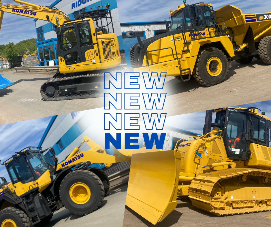 New Komatsu plant hire Available to Hire at Ridgway Rentals Ltd.