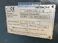 HITATCHI SALES SERIAL PLATE