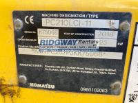 Komatsu PC210LCI 11 Twenty two ton GPS Intelligent control excavator sales