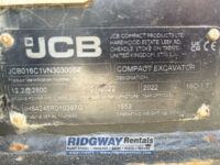 JCB 16c serial plate