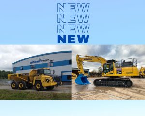 New Earthmoving equipment Available to Hire at Ridgway Rentals Ltd.