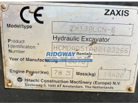Hitachi ZX130 thirteen ton excavator for sale.