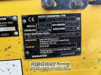 Komatsu PC138 serial plate