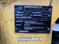 Komatsu PC80MR-5 serial plate