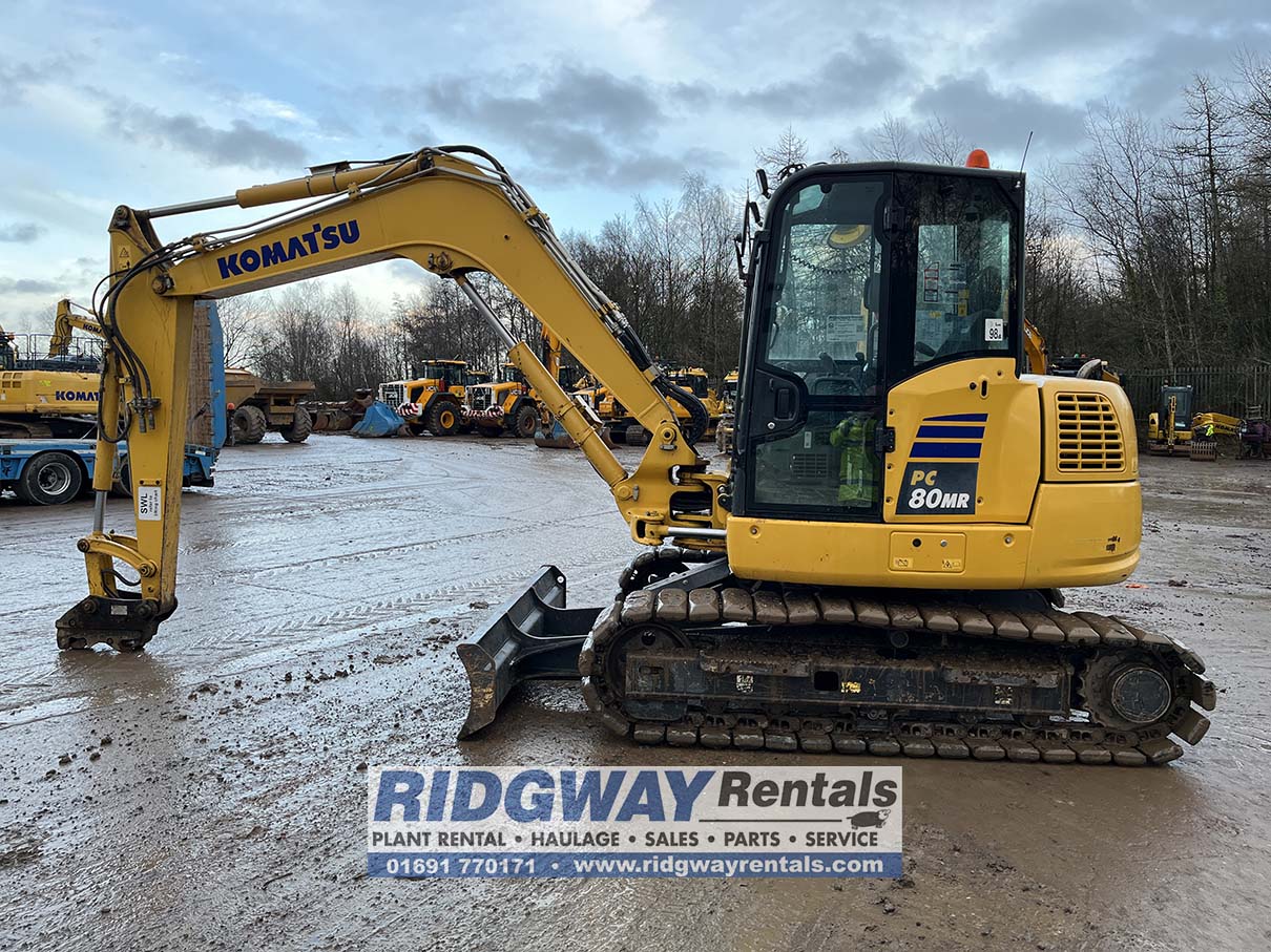 Komatsu PC80MR-5 For Sale • Komatsu Mini Excavator