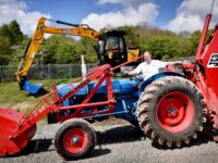 Stuart Jones driving the JCB Mk1
