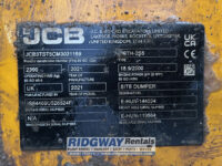 JCB 3 ton dumper serial plate