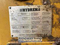 Hydrema 922 for sale serial plate