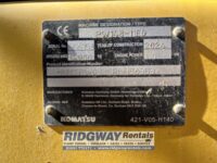 Komatsu PW148 serial plate