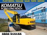 New Komatsu PC360 long reach excavator